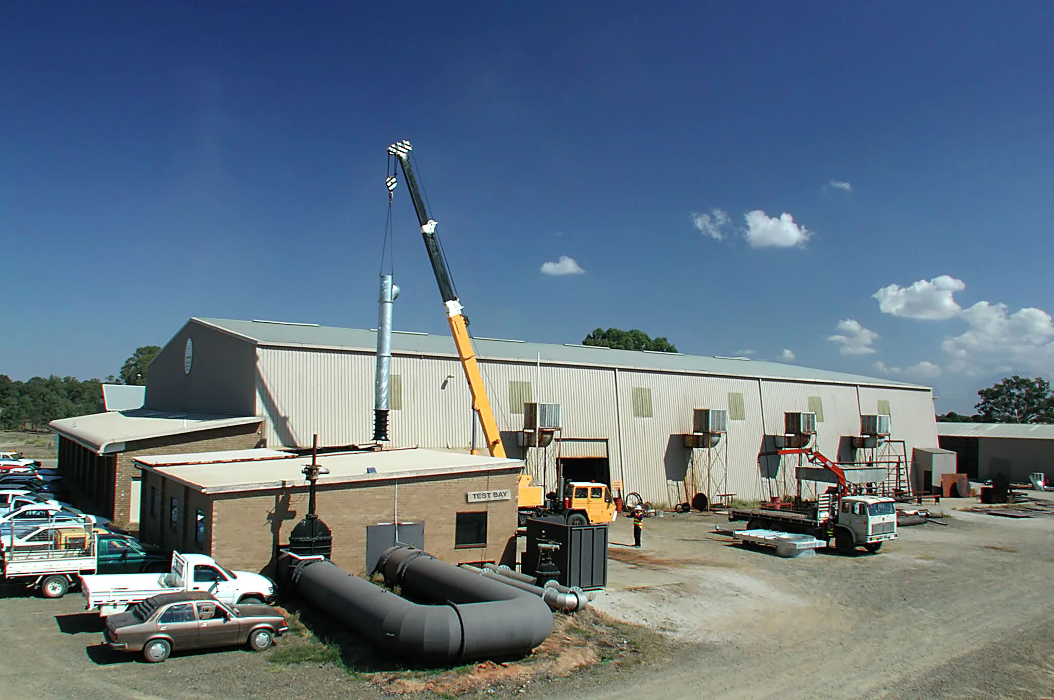 Test bay outside